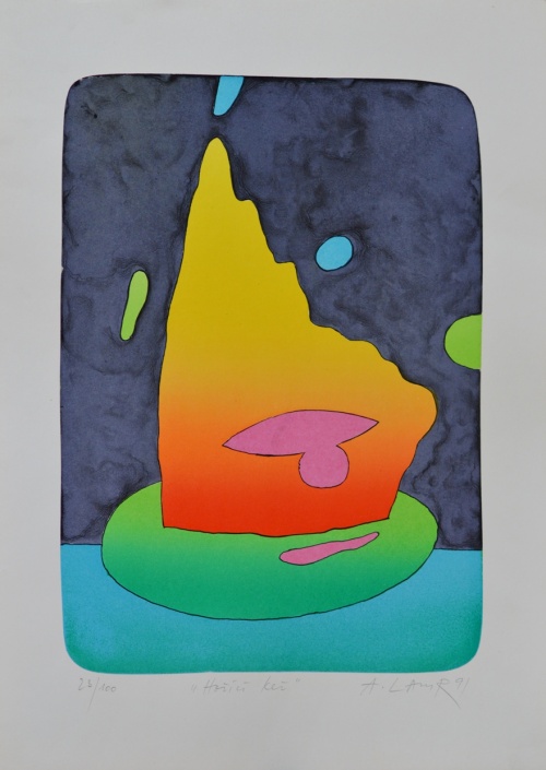 Aleš Lamr, litografie 1991